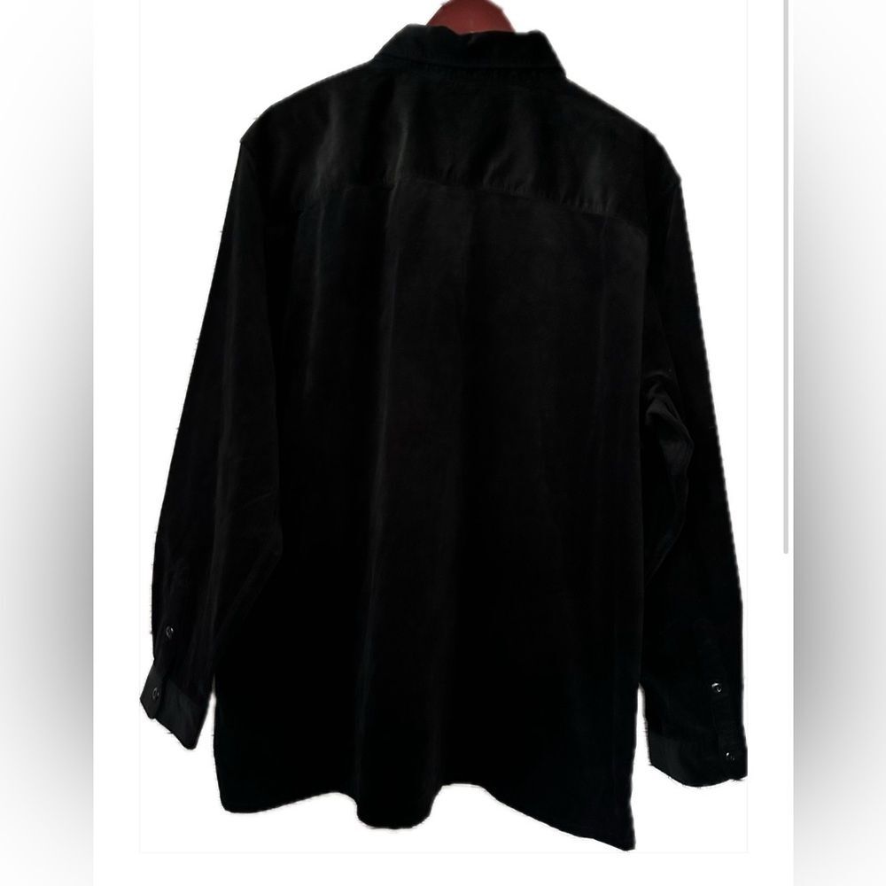 NWT Gap Shirt Jacket / Shacket Black Velour XXL - Picture 5 of 5